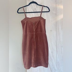 FOREVER 21 light pink corduroy mini dress| mini dress light pink| size: M